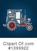 Tractor Clipart #1399922 by Vector Tradition SM