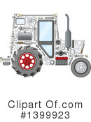 Tractor Clipart #1399923 by Vector Tradition SM