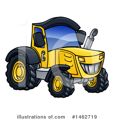 Royalty-Free (RF) Tractor Clipart Illustration by AtStockIllustration - Stock Sample #1462719