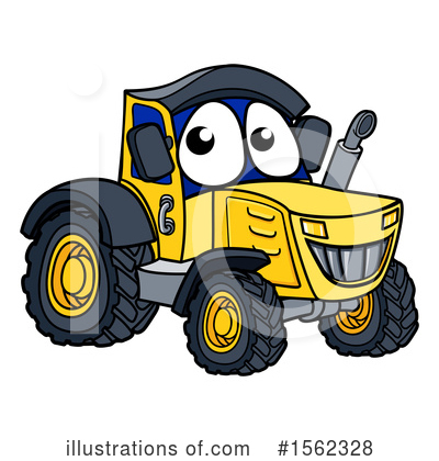 Royalty-Free (RF) Tractor Clipart Illustration by AtStockIllustration - Stock Sample #1562328