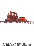 Tractor Clipart #1713480 by patrimonio