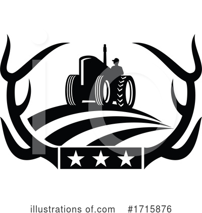 Royalty-Free (RF) Tractor Clipart Illustration by patrimonio - Stock Sample #1715876