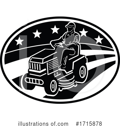 Royalty-Free (RF) Tractor Clipart Illustration by patrimonio - Stock Sample #1715878