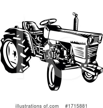 Royalty-Free (RF) Tractor Clipart Illustration by patrimonio - Stock Sample #1715881