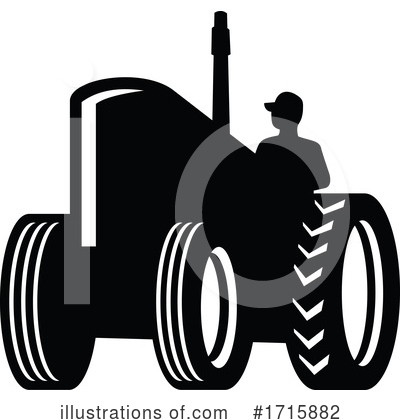 Royalty-Free (RF) Tractor Clipart Illustration by patrimonio - Stock Sample #1715882