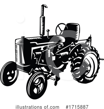Royalty-Free (RF) Tractor Clipart Illustration by patrimonio - Stock Sample #1715887
