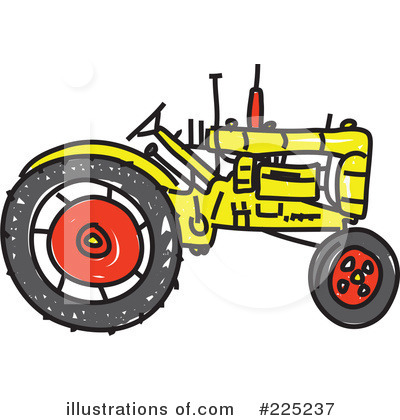 Royalty-Free (RF) Tractor Clipart Illustration by Prawny - Stock Sample #225237