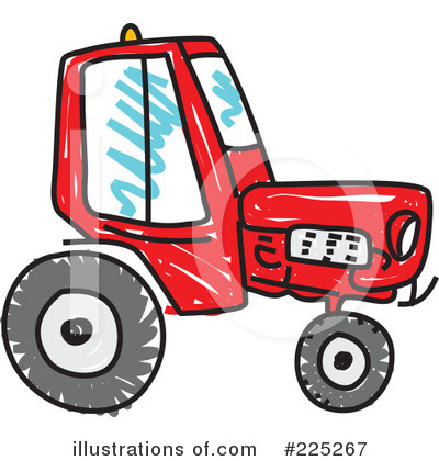 Royalty-Free (RF) Tractor Clipart Illustration by Prawny - Stock Sample #225267