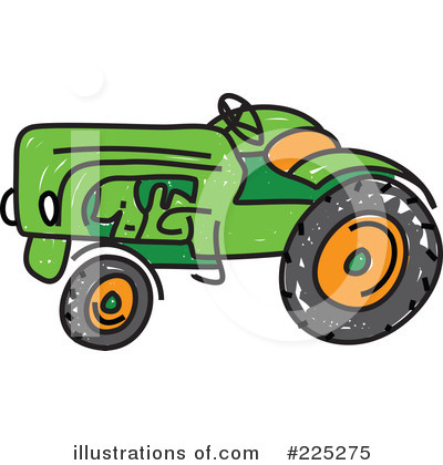 Royalty-Free (RF) Tractor Clipart Illustration by Prawny - Stock Sample #225275