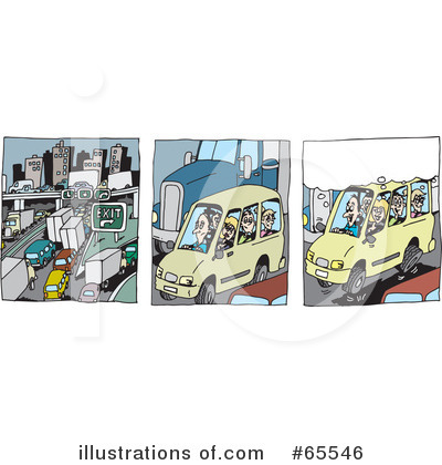 Royalty-Free (RF) Traffic Clipart Illustration by Dennis Holmes Designs - Stock Sample #65546