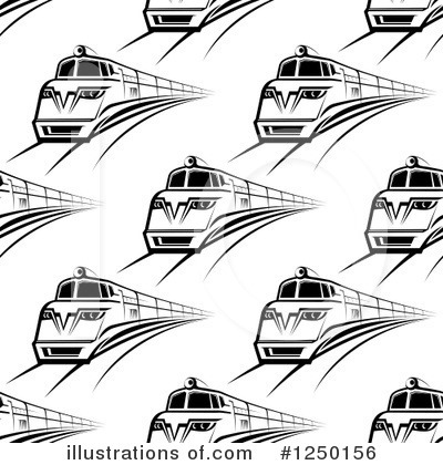Royalty-Free (RF) Train Clipart Illustration by Vector Tradition SM - Stock Sample #1250156