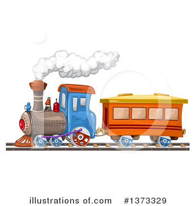 Royalty-Free (RF) Train Clipart Illustration by merlinul - Stock Sample #1373329