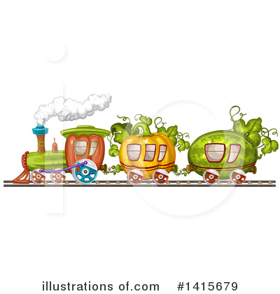 Royalty-Free (RF) Train Clipart Illustration by merlinul - Stock Sample #1415679