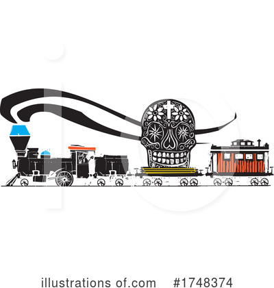 Royalty-Free (RF) Train Clipart Illustration by xunantunich - Stock Sample #1748374