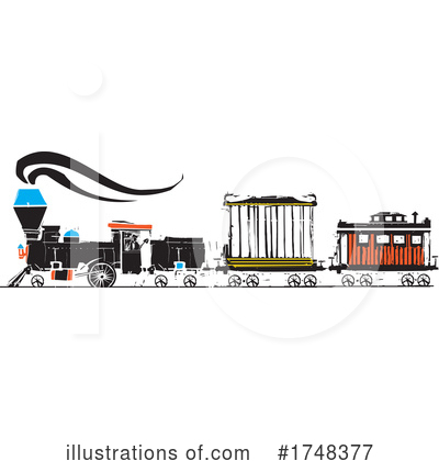 Royalty-Free (RF) Train Clipart Illustration by xunantunich - Stock Sample #1748377