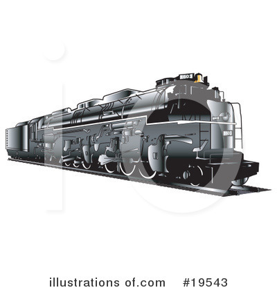 Royalty-Free (RF) Train Clipart Illustration by Andy Nortnik - Stock Sample #19543