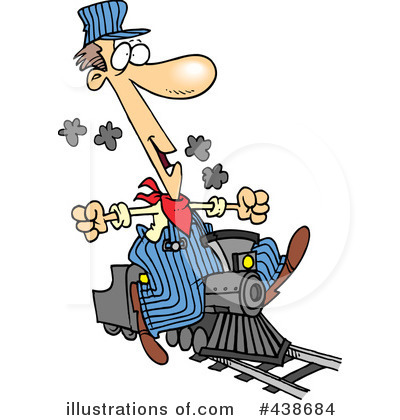 Royalty-Free (RF) Train Clipart Illustration by toonaday - Stock Sample #438684