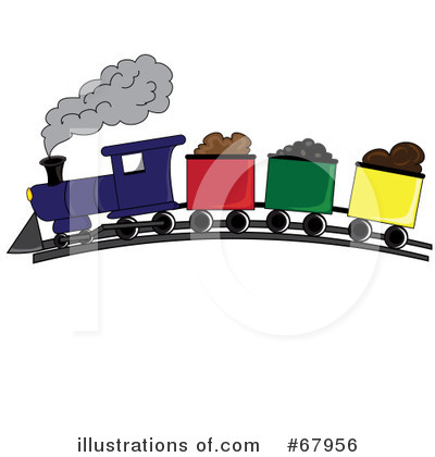 Royalty-Free (RF) Train Clipart Illustration by Pams Clipart - Stock Sample #67956
