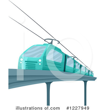Trams Clipart #1227949 by BNP Design Studio