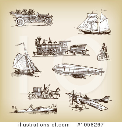 Bicycles Clipart #1058267 by Eugene
