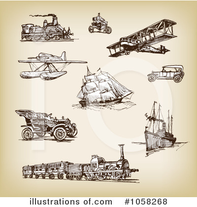 Royalty-Free (RF) Transportation Clipart Illustration by Eugene - Stock Sample #1058268