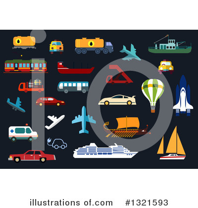 Royalty-Free (RF) Transportation Clipart Illustration by Vector Tradition SM - Stock Sample #1321593