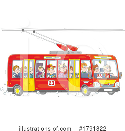 Trams Clipart #1791822 by Alex Bannykh