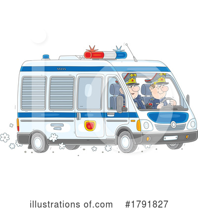 Police Officer Clipart #1791827 by Alex Bannykh