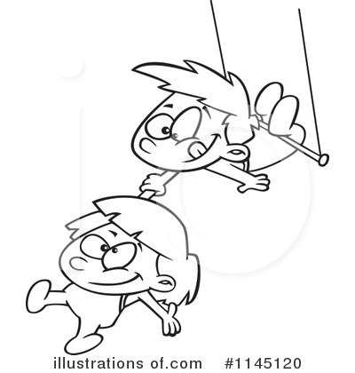Royalty-Free (RF) Trapeze Clipart Illustration by toonaday - Stock Sample #1145120