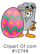 Trash Can Character Clipart #12748 by Mascot Junction