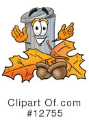 Trash Can Character Clipart #12755 by Mascot Junction