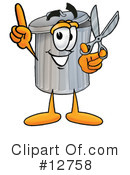 Trash Can Character Clipart #12758 by Mascot Junction