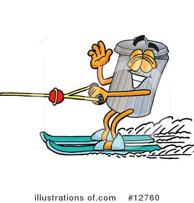 Water Skiing Clipart #12760 by Mascot Junction