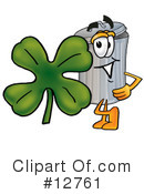 Trash Can Character Clipart #12761 by Mascot Junction