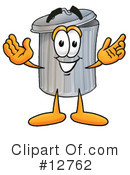 Trash Can Character Clipart #12762 by Mascot Junction