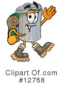 Trash Can Character Clipart #12768 by Mascot Junction