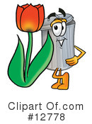 Trash Can Character Clipart #12778 by Mascot Junction