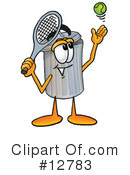 Trash Can Character Clipart #12783 by Mascot Junction