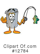 Trash Can Character Clipart #12784 by Mascot Junction
