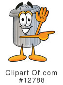 Trash Can Character Clipart #12788 by Mascot Junction
