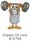 Trash Can Character Clipart #12798 by Mascot Junction
