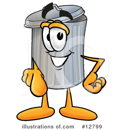 Trash Can Character Clipart #12799 by Toons4Biz