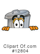 Trash Can Character Clipart #12804 by Mascot Junction