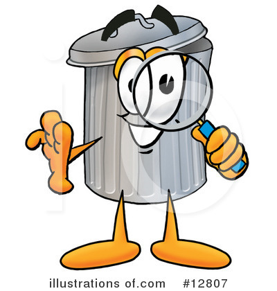 Trash Can Character Clipart #12807 by Toons4Biz