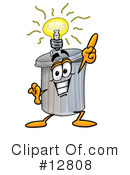 Trash Can Character Clipart #12808 by Mascot Junction