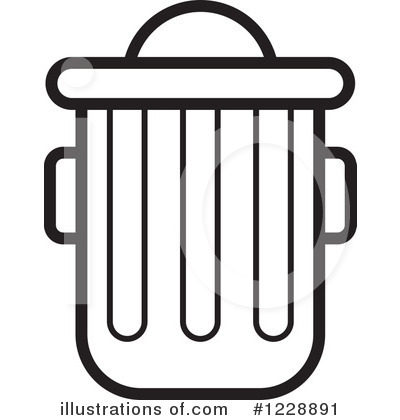 Royalty-Free (RF) Trash Can Clipart Illustration by Lal Perera - Stock Sample #1228891
