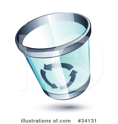 Royalty-Free (RF) Trash Can Clipart Illustration by beboy - Stock Sample #34131