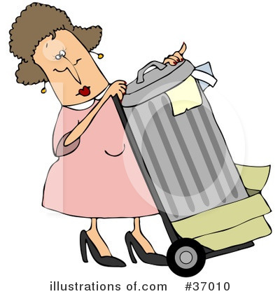Royalty-Free (RF) Trash Clipart Illustration by djart - Stock Sample #37010