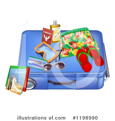 Luggage Clipart #1198990 by AtStockIllustration