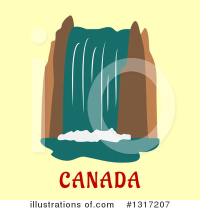 Niagara Falls Clipart #1317207 by Seamartini Graphics